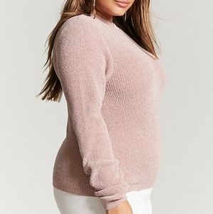 Forever 21 Dusty Pink Chenille sweater